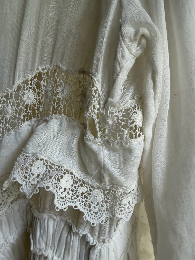 Edwardian White Lawn Dress