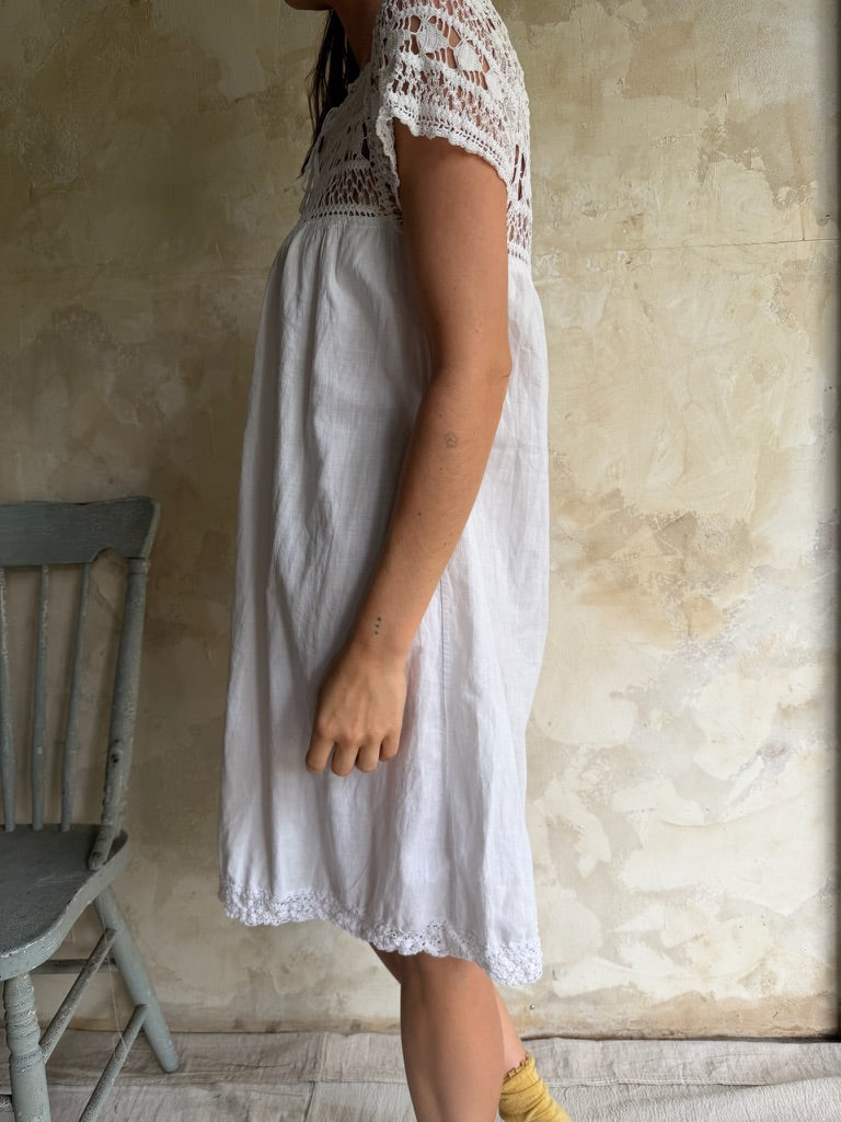 Victorian Crochet Baby Doll Dress