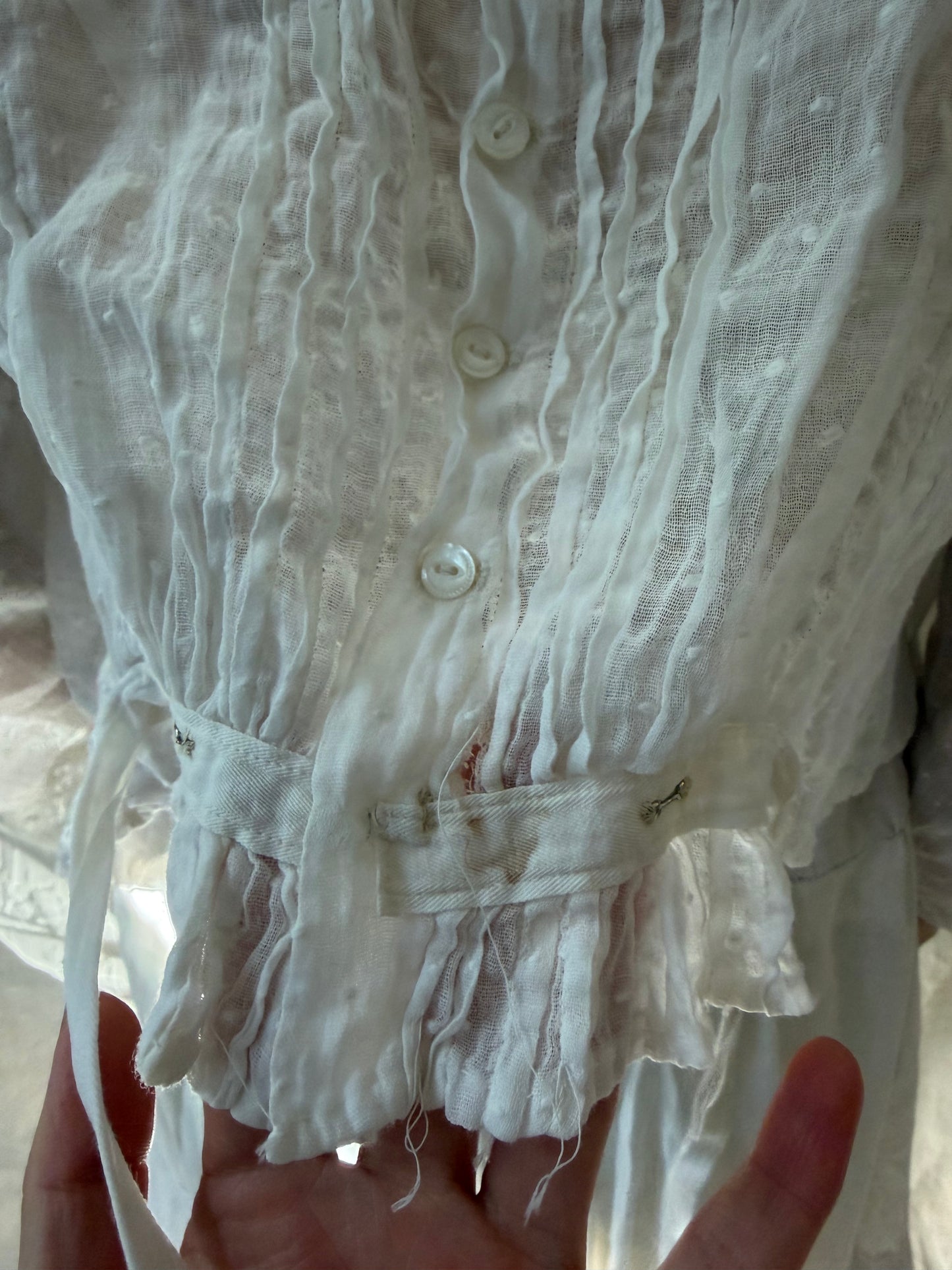 Polka Dot Cotton Antique Blouse