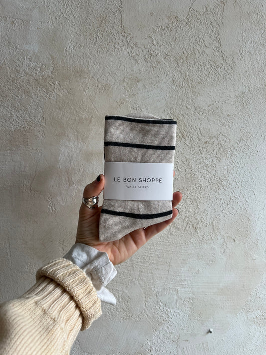 Wally Socks in Grain by Le Bon Shoppe
