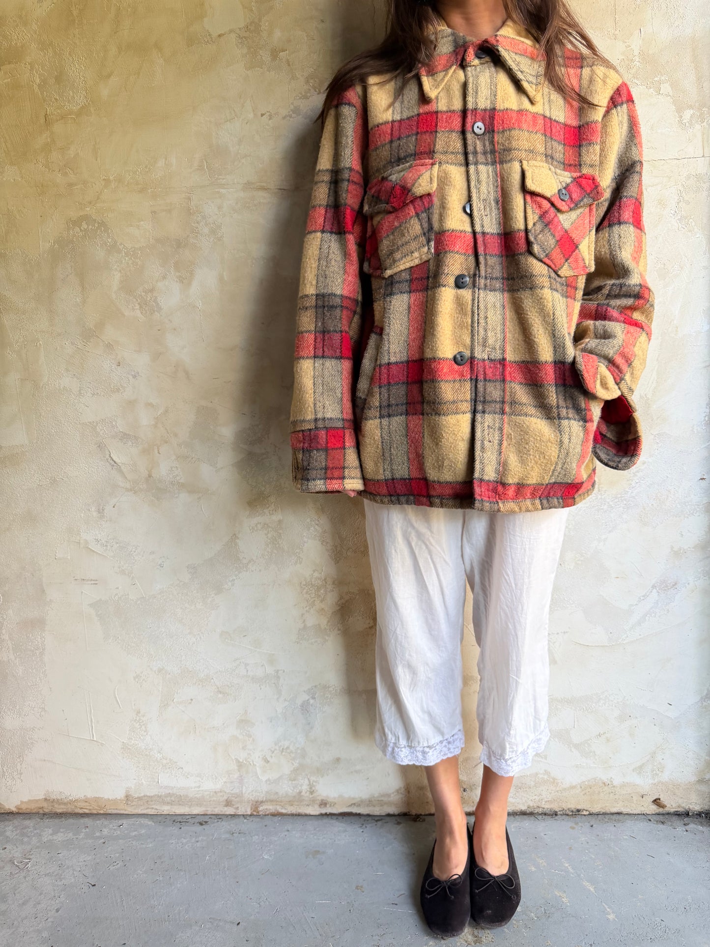 Plaid Wool Shacket