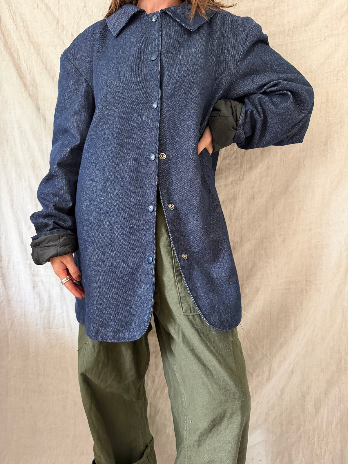 Denim Peacoat