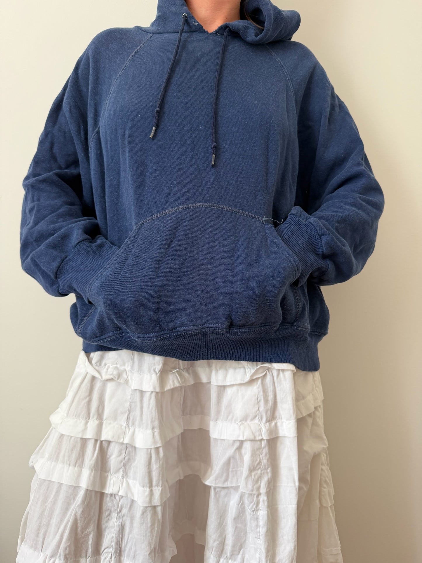 Blank Navy Hoodie