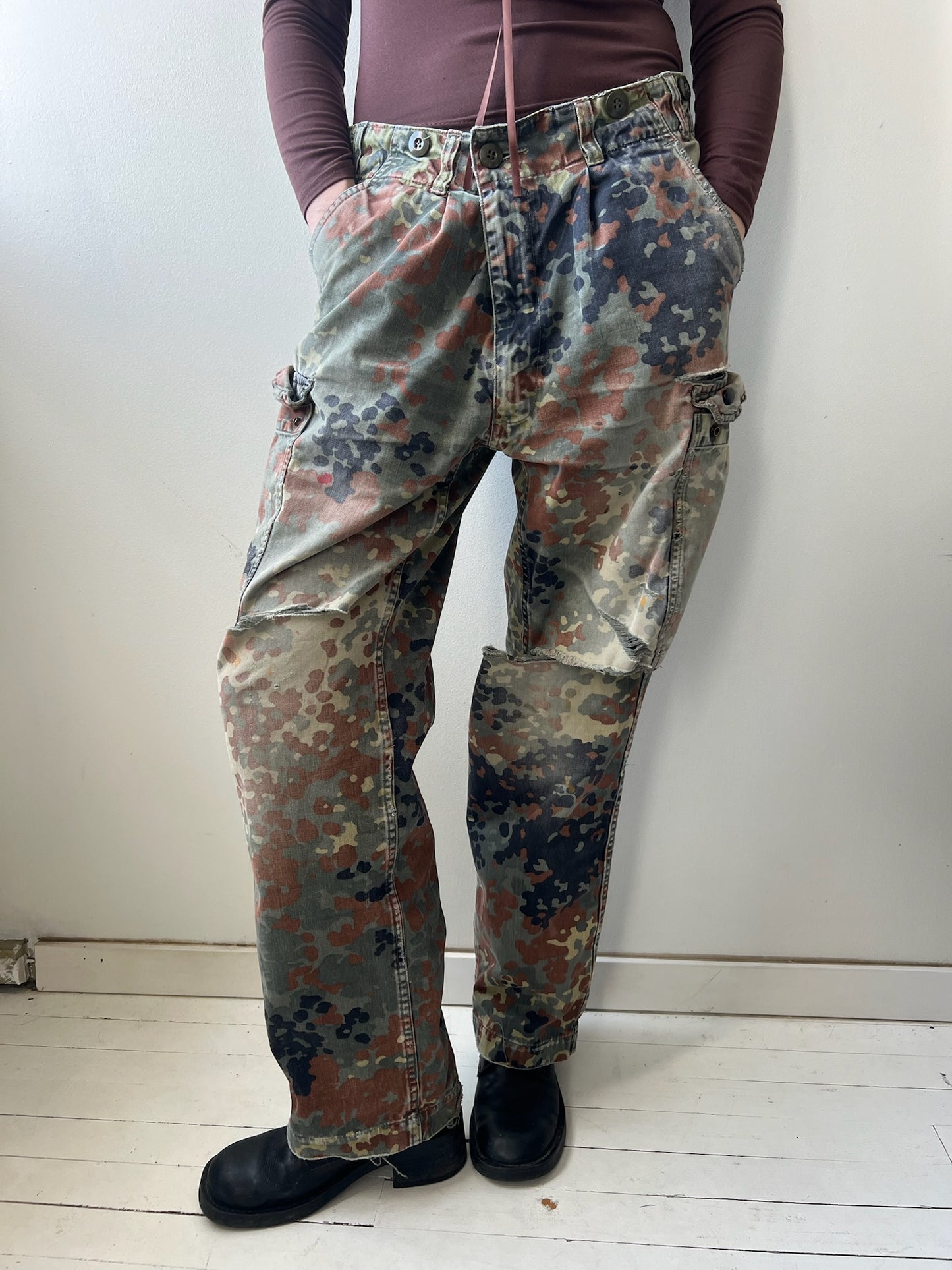 Distressed Camo Pants