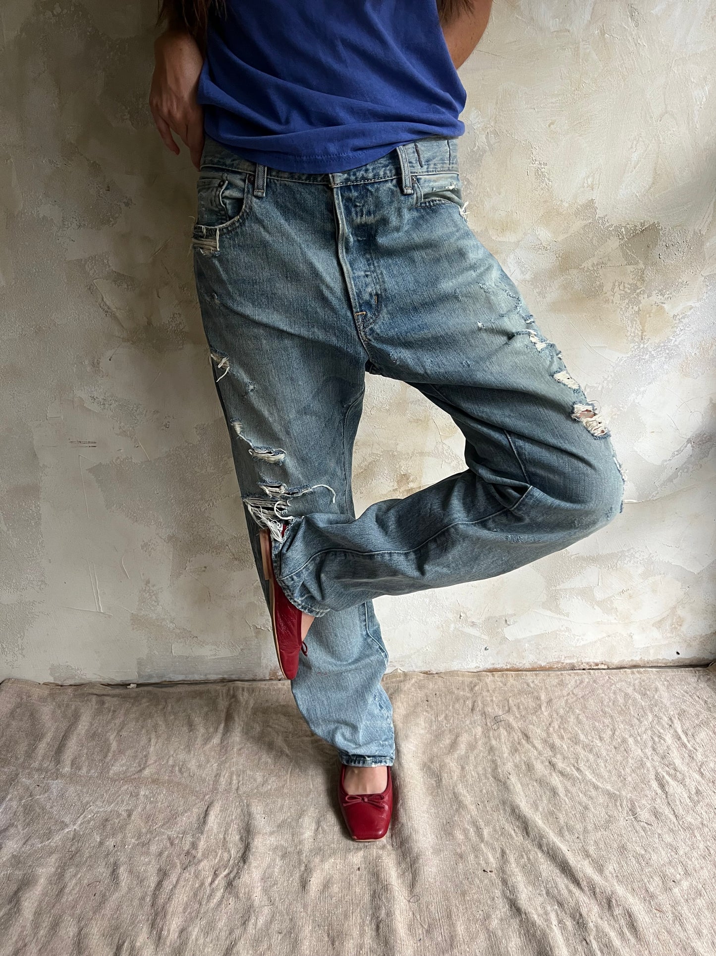 Denim & Supply Faded + Distressed Jeans