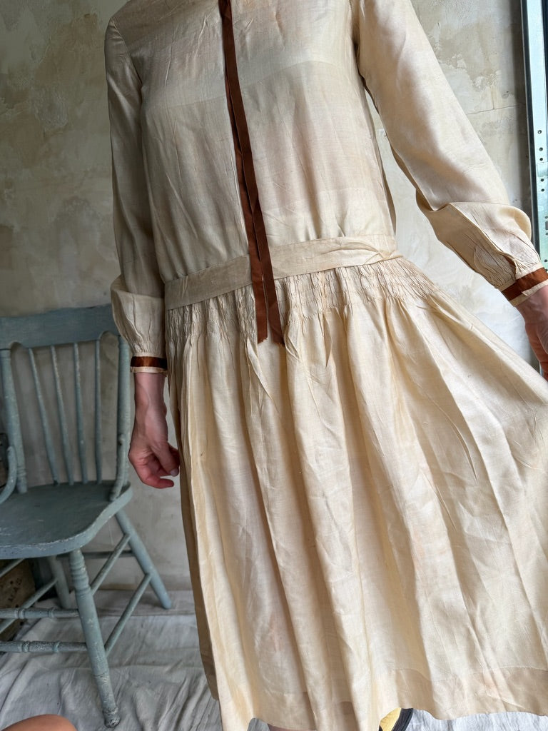1920s Silk Dress