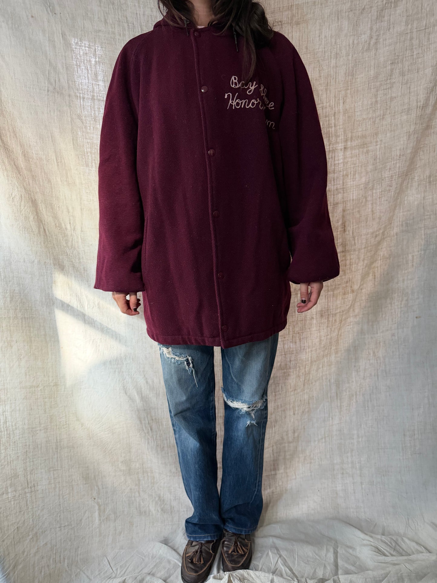 Maroon Bay Shore Varsity Jacket