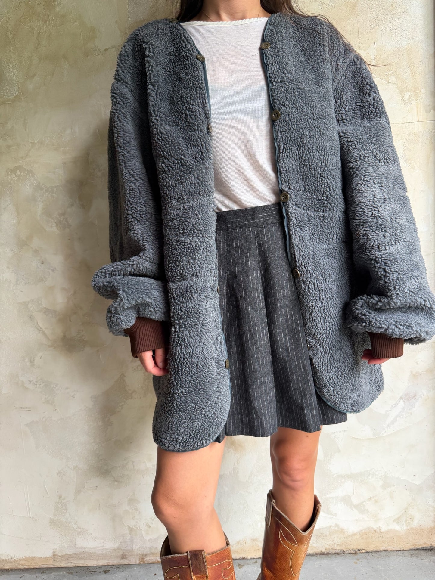 Grey Fleece Military Liner