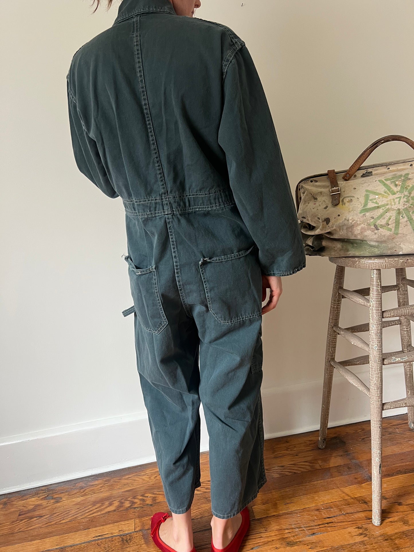 Green Grey Coveralls