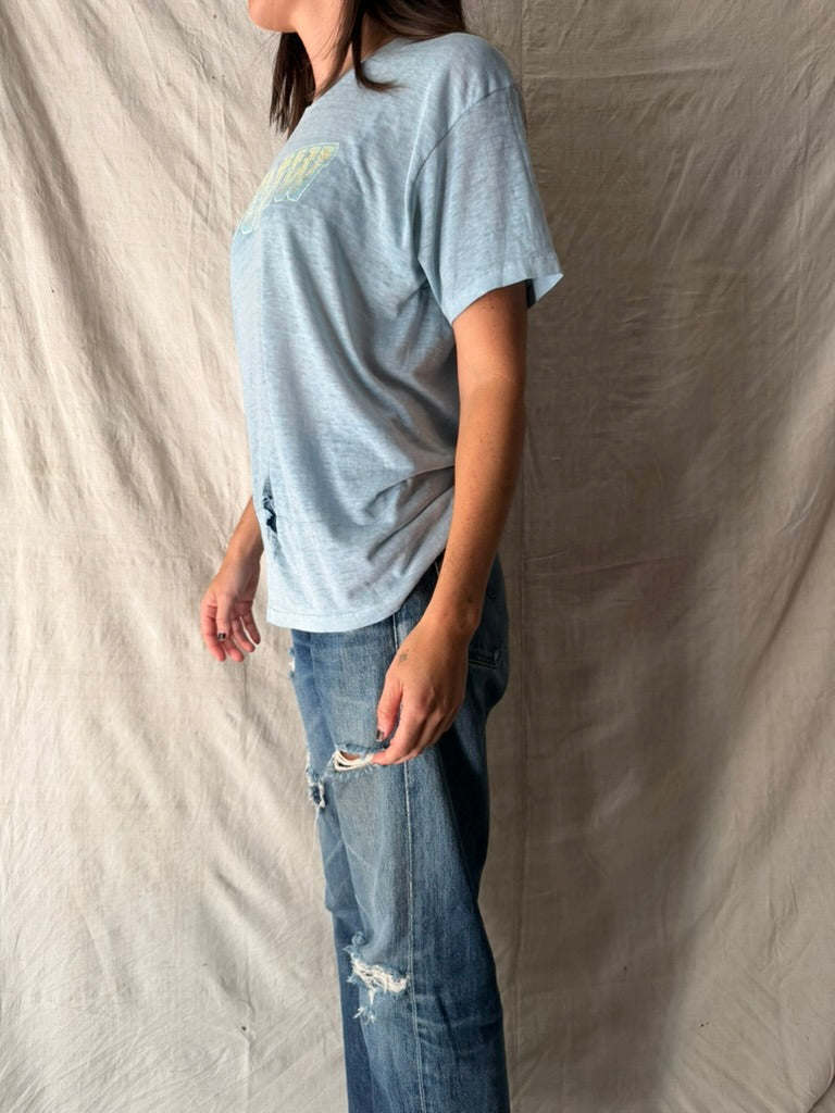 Baby Blue Sheer Outlaws Tee