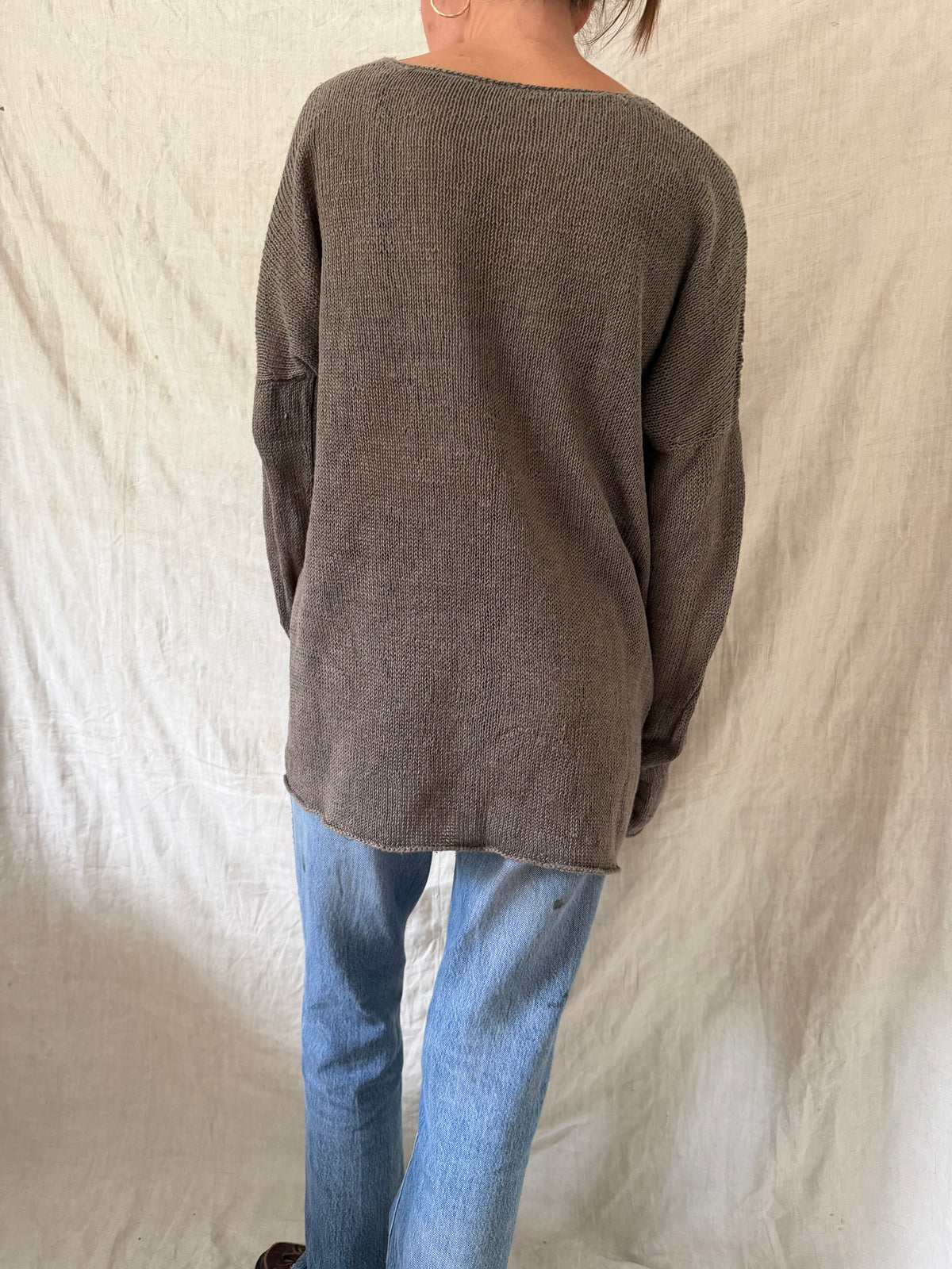 Fawn Knit Silk Sweater