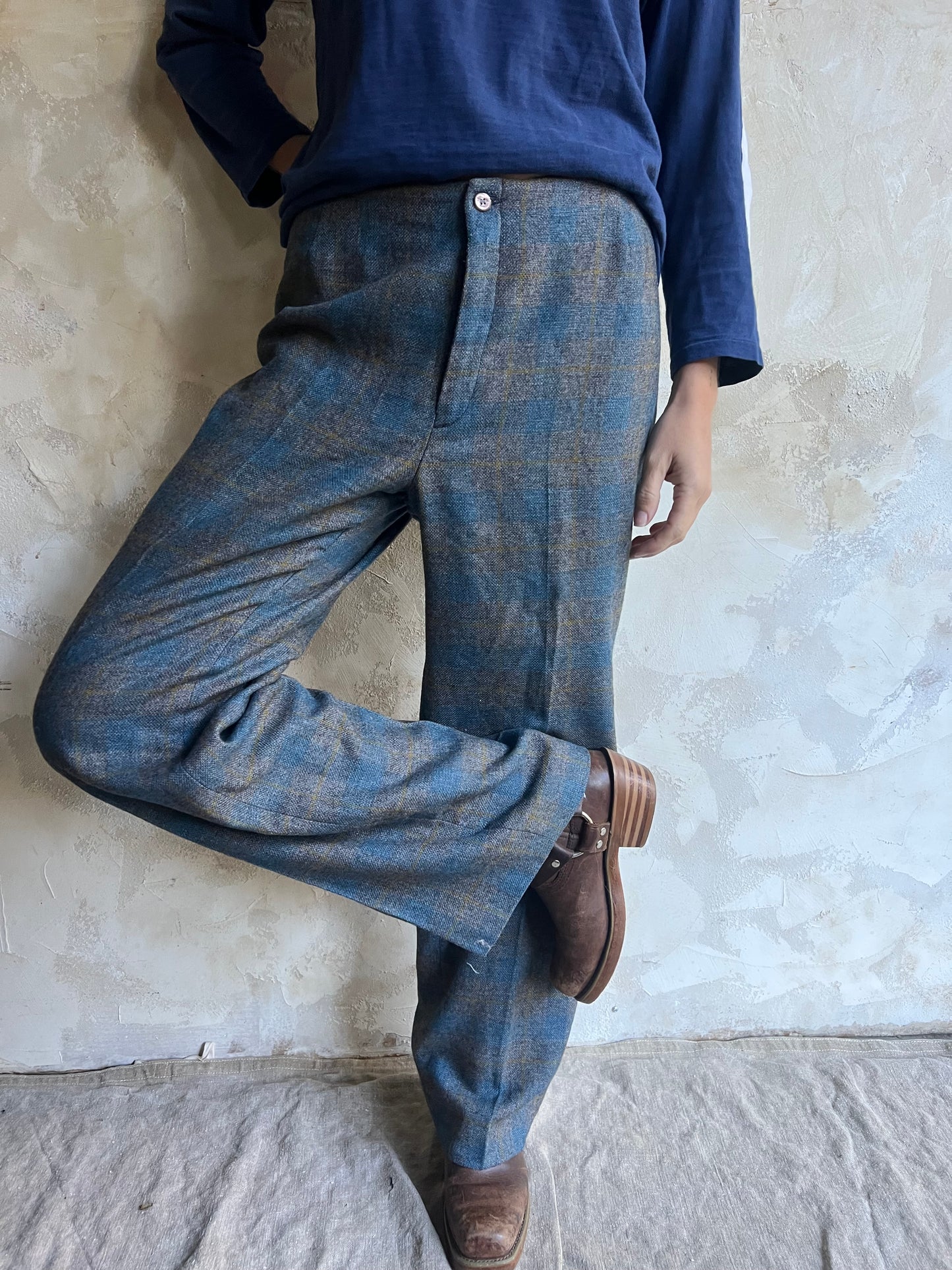 70s Plaid Trousers