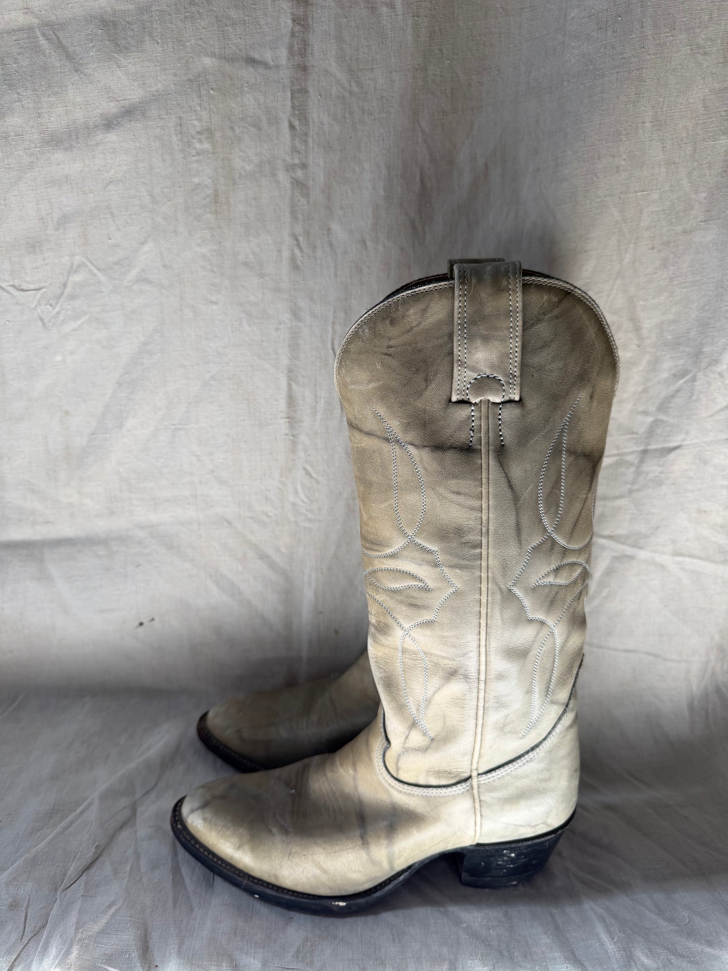 Blue Grey Cowgirl Boots