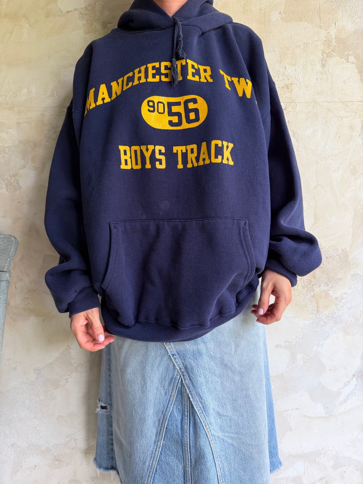 Navy Varsity Hoodie