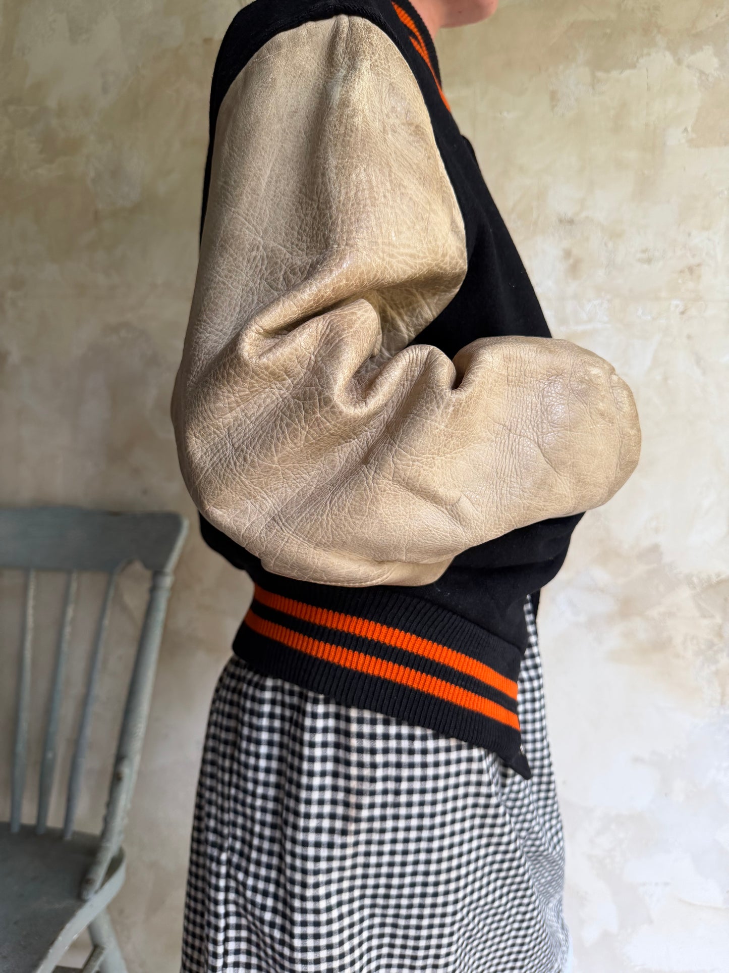 Varsity Orange and Black Jacket