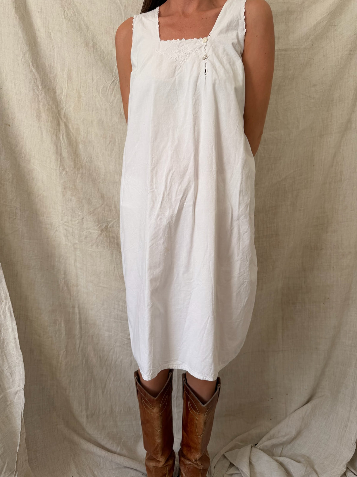 Antique Italian Cotton Slip