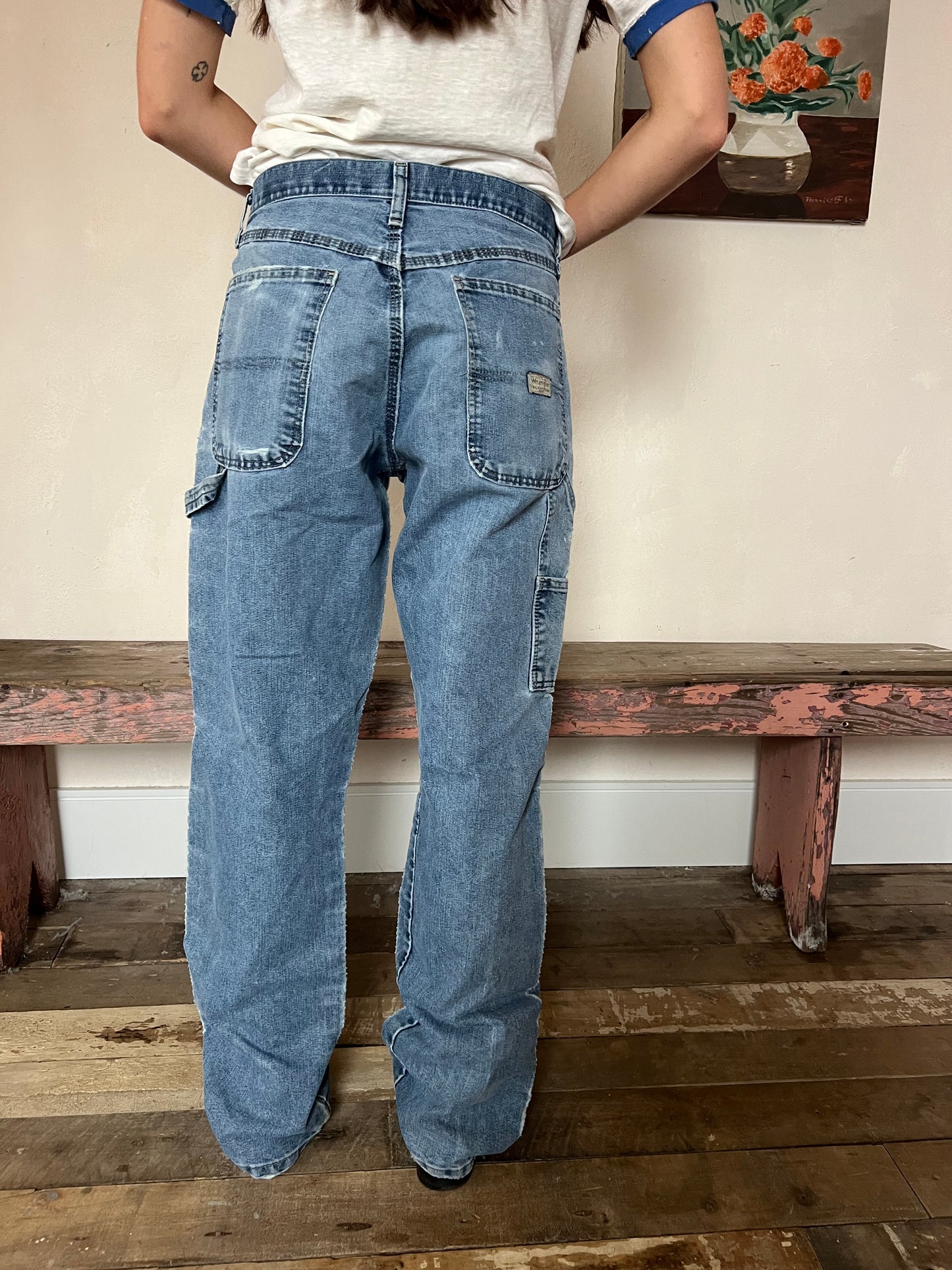 Distressed Wrangler Carpenter Pants