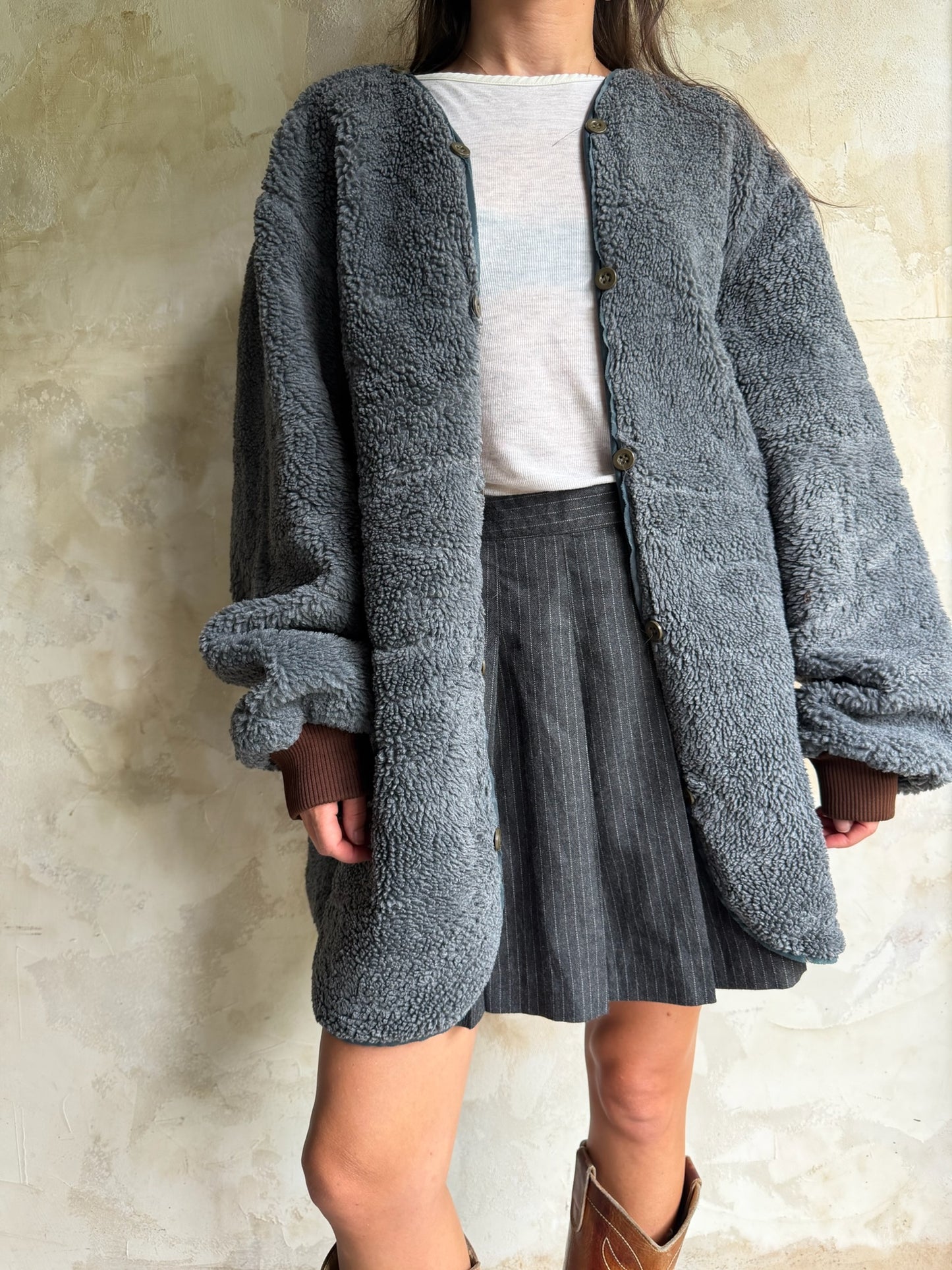 Grey Fleece Military Liner