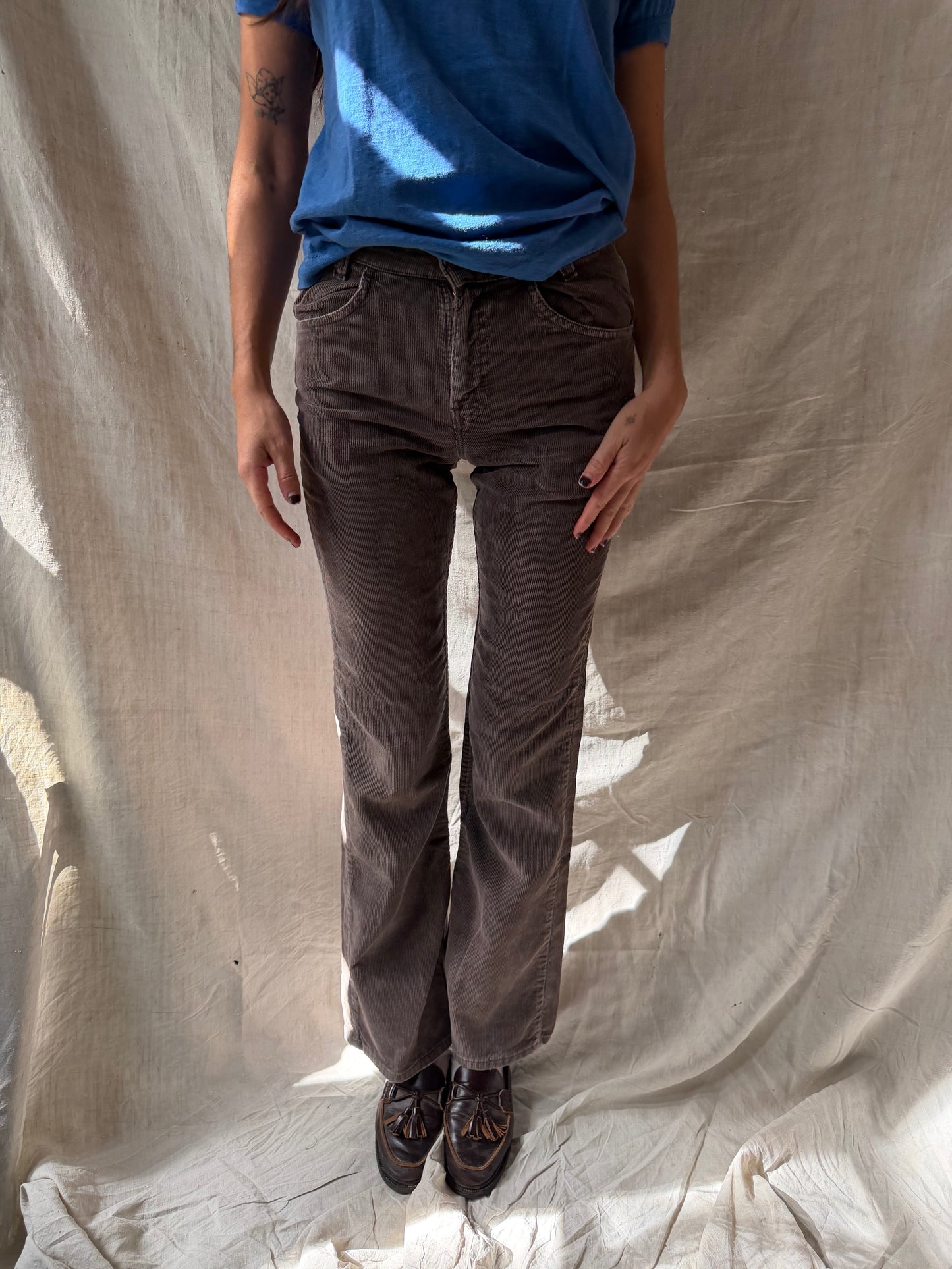Fawn Corduroy Trouser