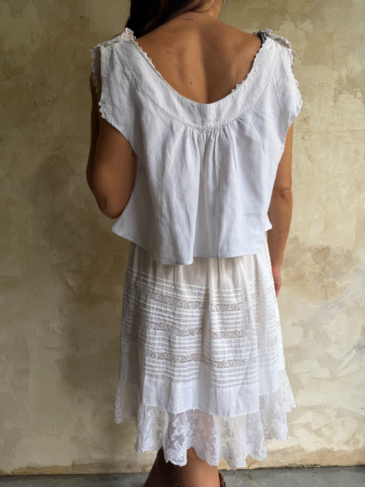 Antique Italian Cropped Blouse