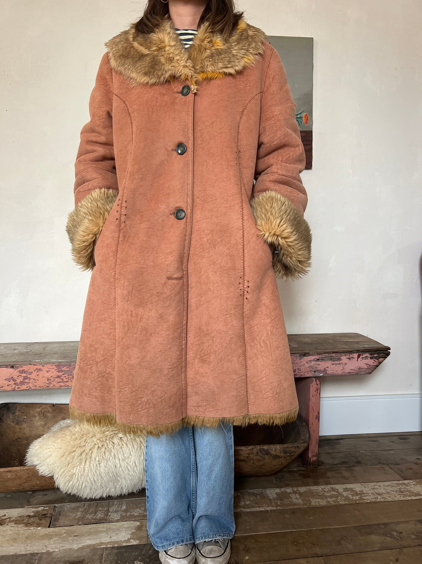 Peachy Faux Shearling Jacket