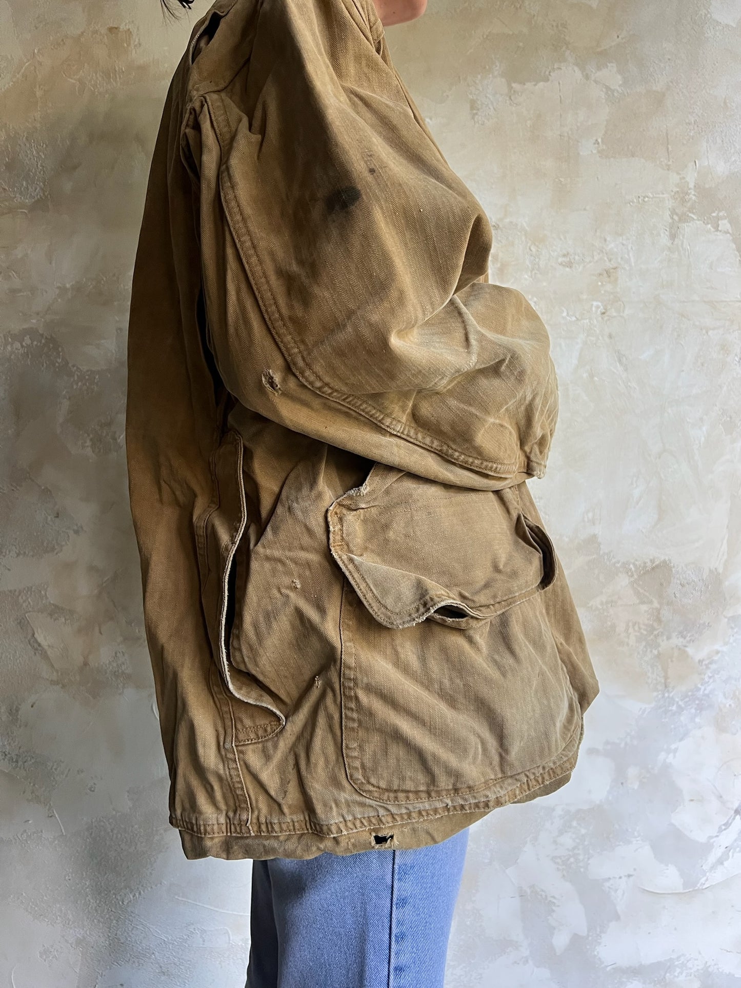 Tan Twill Hunting Jacket