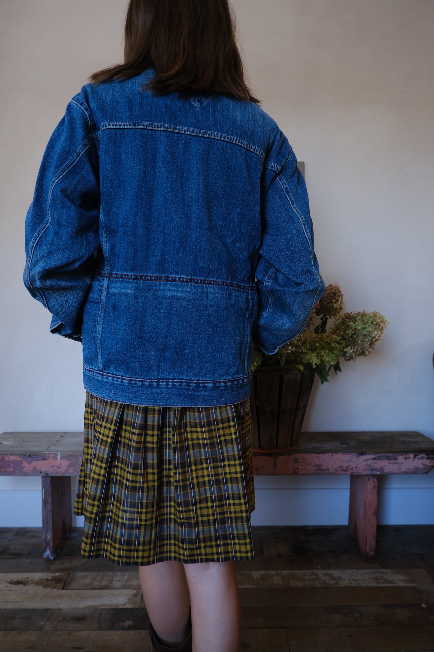 Tommy Jeans Worn Zip Up Denim Jacket