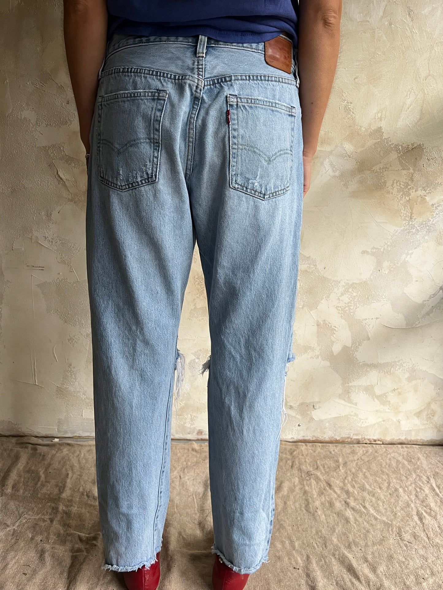 Levi’s Distressed 501s