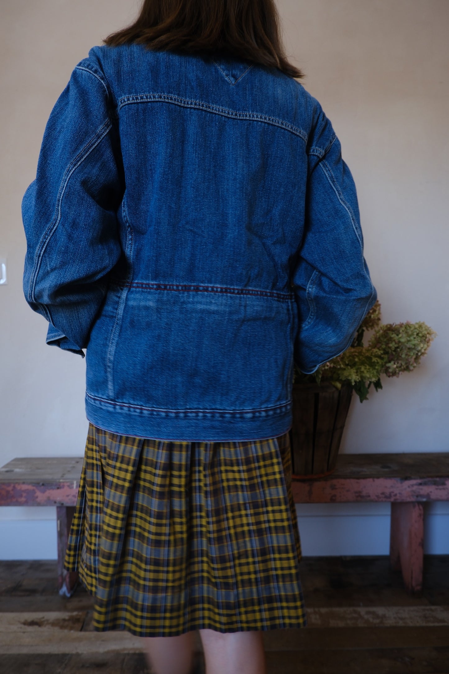 Tommy Jeans Worn Zip Up Denim Jacket