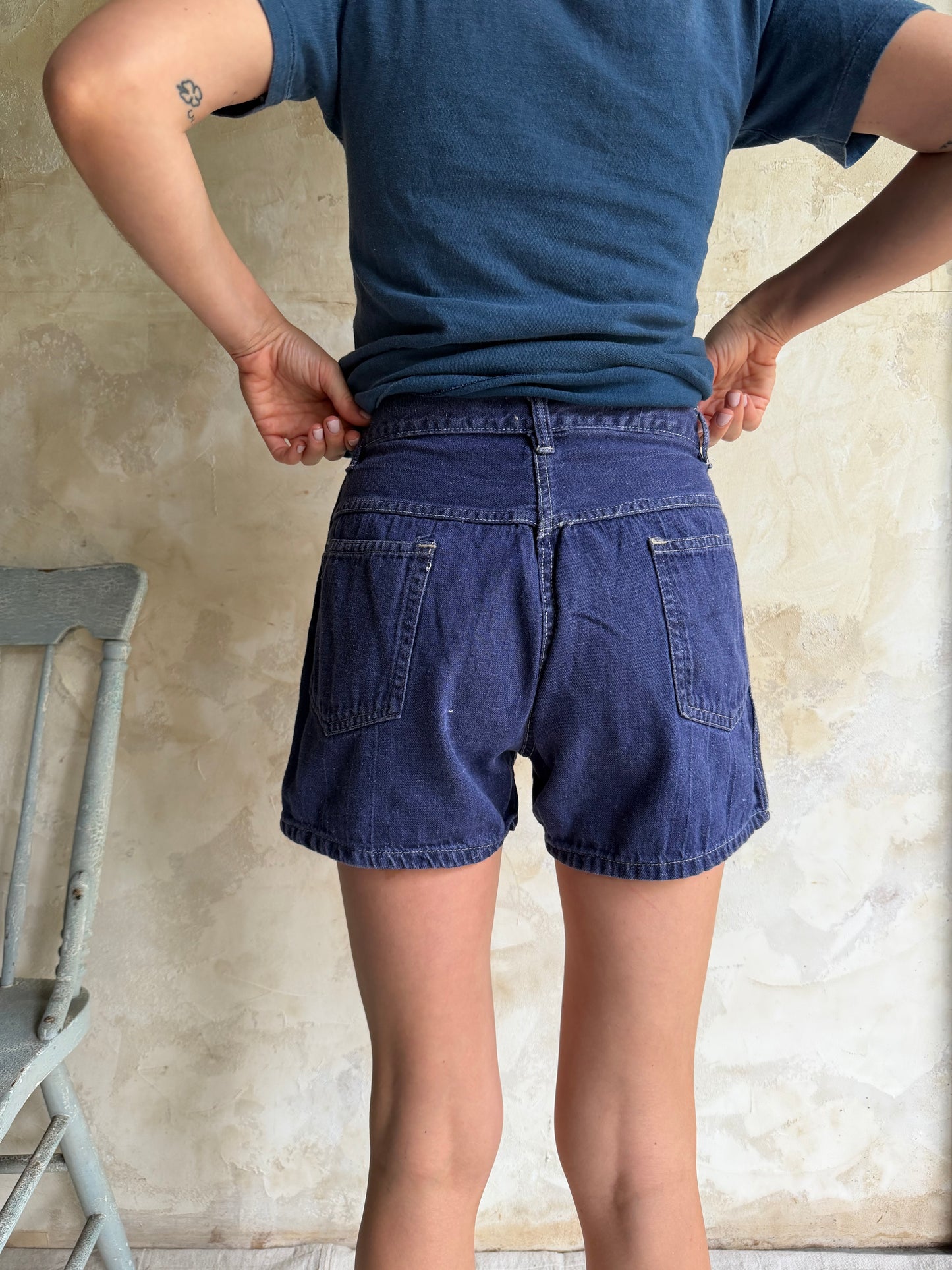 Indigo Denim Shorts
