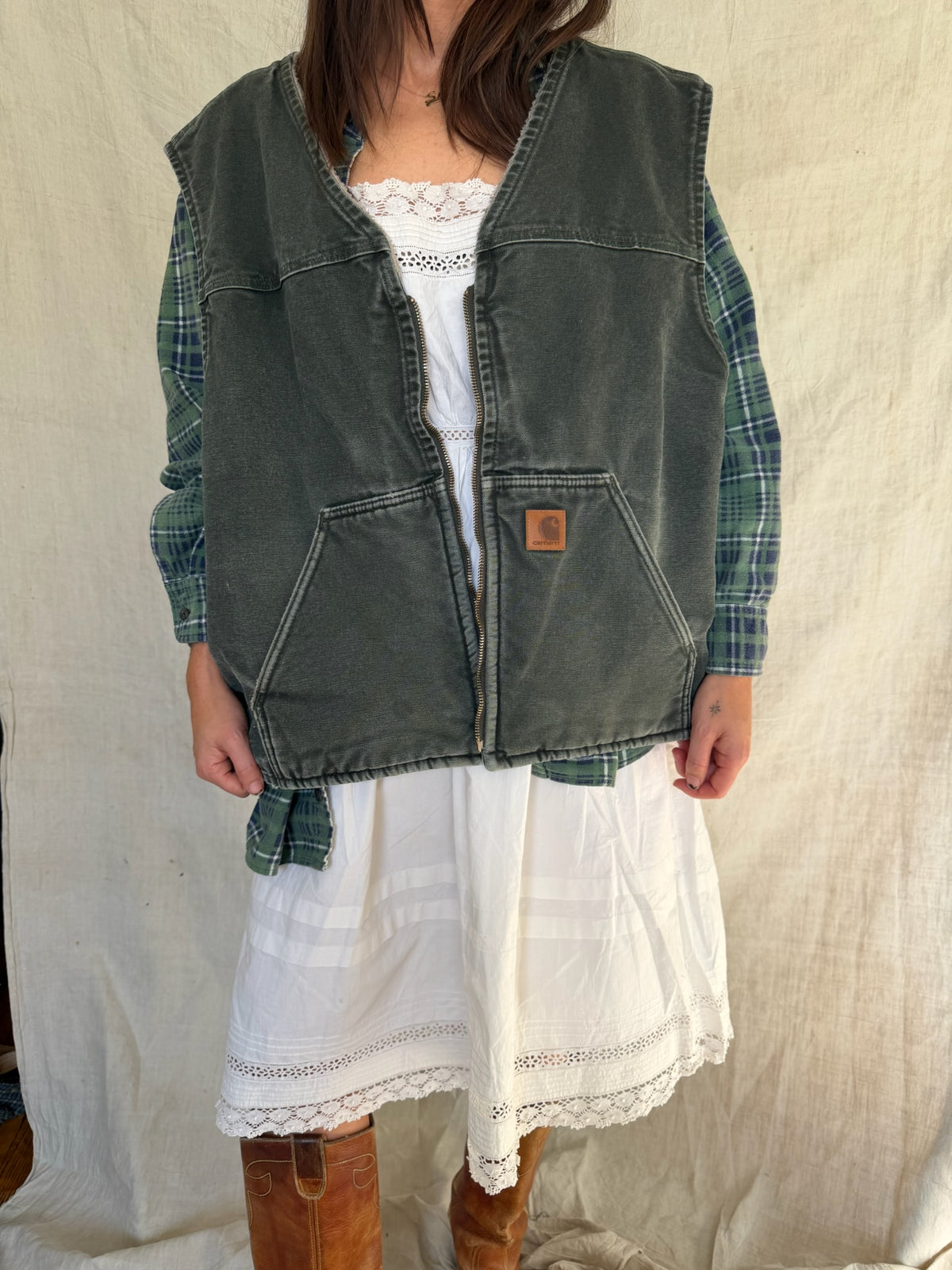 Green Carhartt Vest