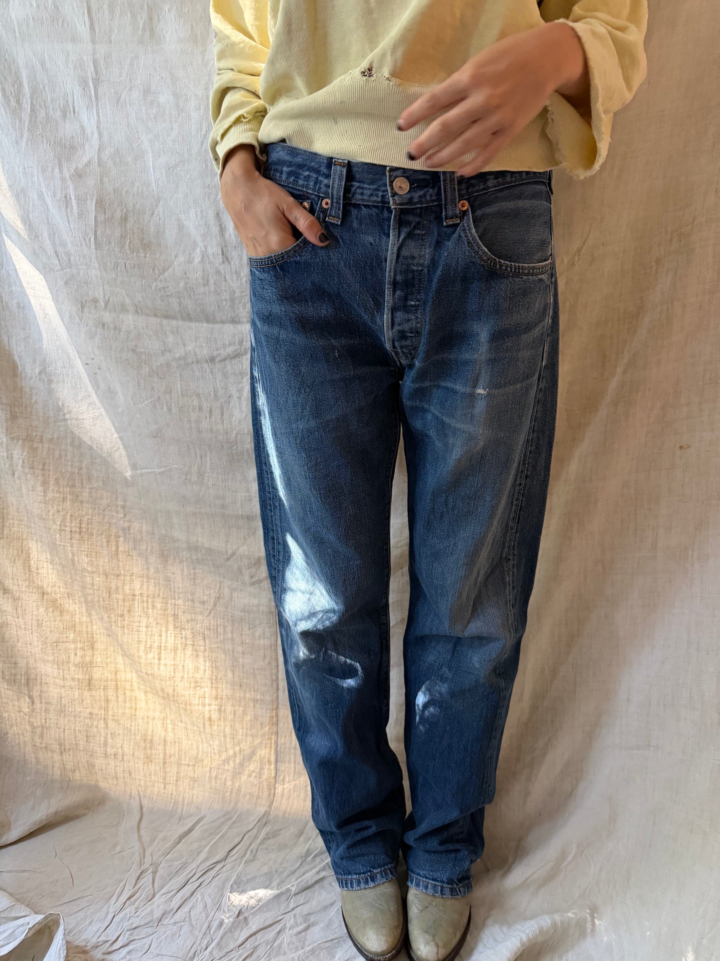 Medium Wash Levi’s 501s