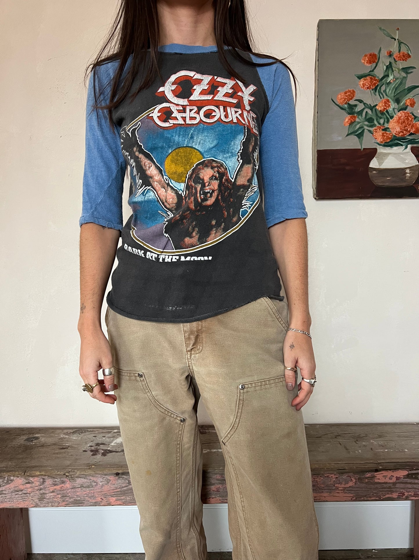 1983 Ozzy Osborne + Motley Crew Band Tee