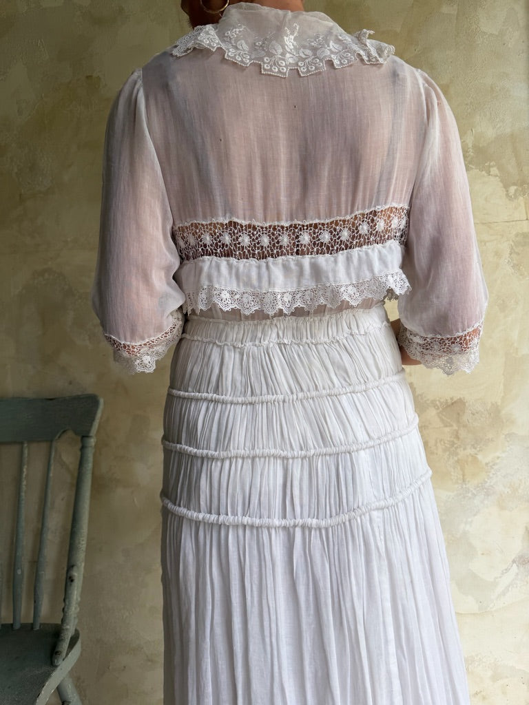 Edwardian White Lawn Dress