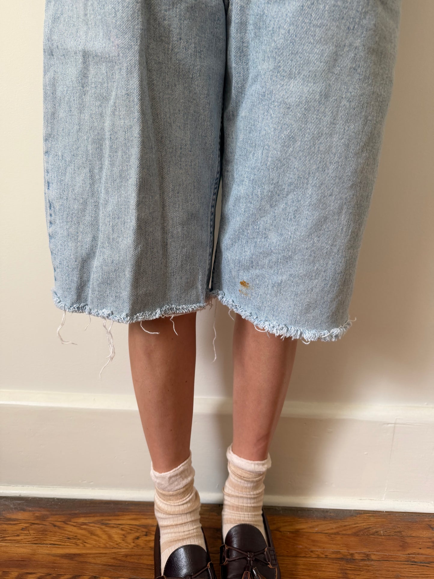 Levi’s Long Cutoff Denim Shorts