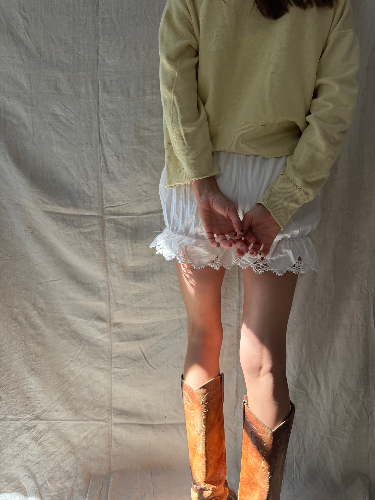 Wanderly Cotton Bloomer Short with Heart Cutout
