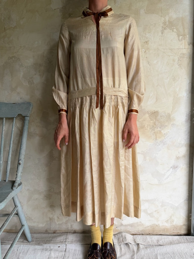 1920s Silk Dress