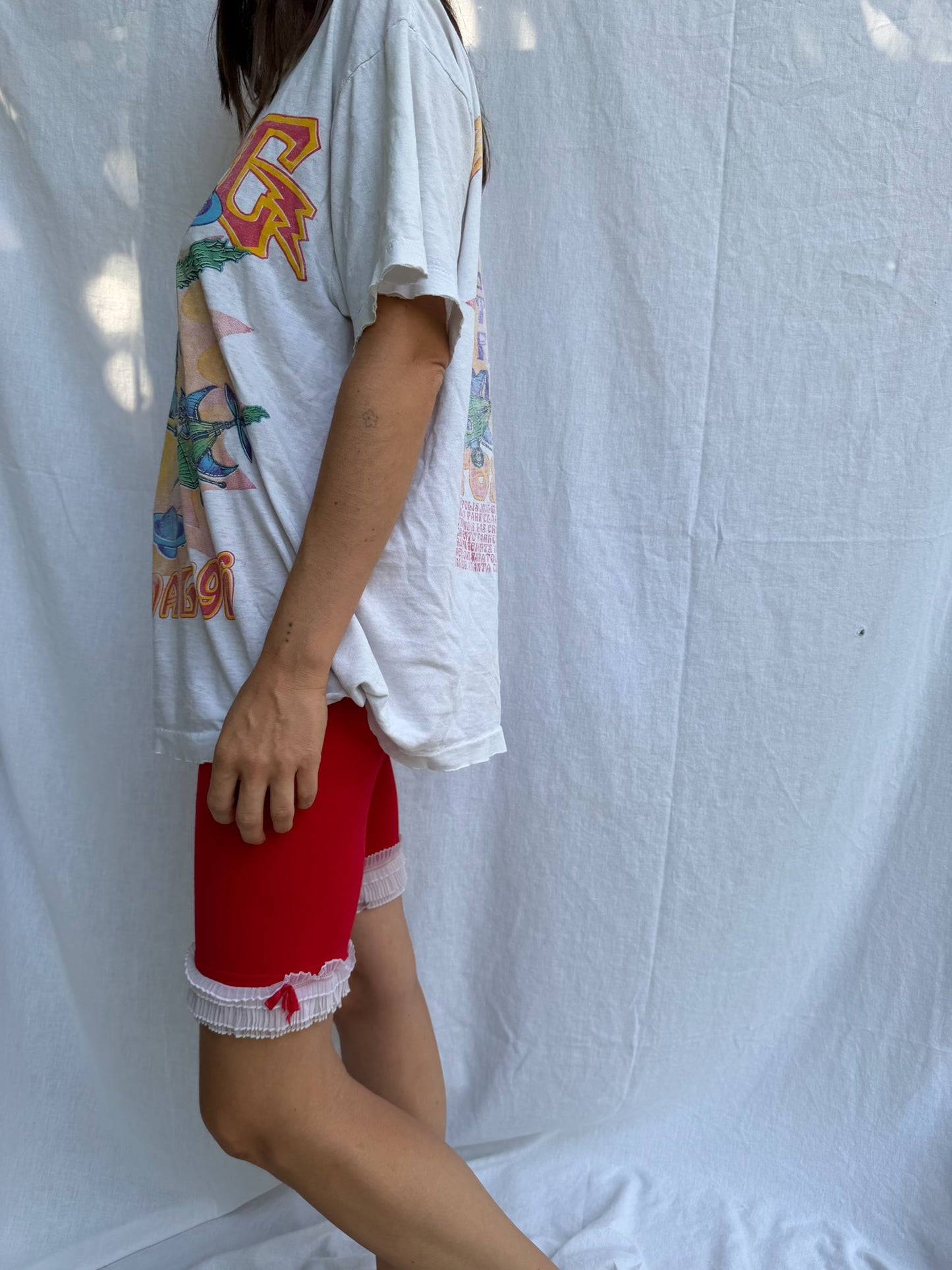 Cherry Red Ruffle Vintage Bloomer