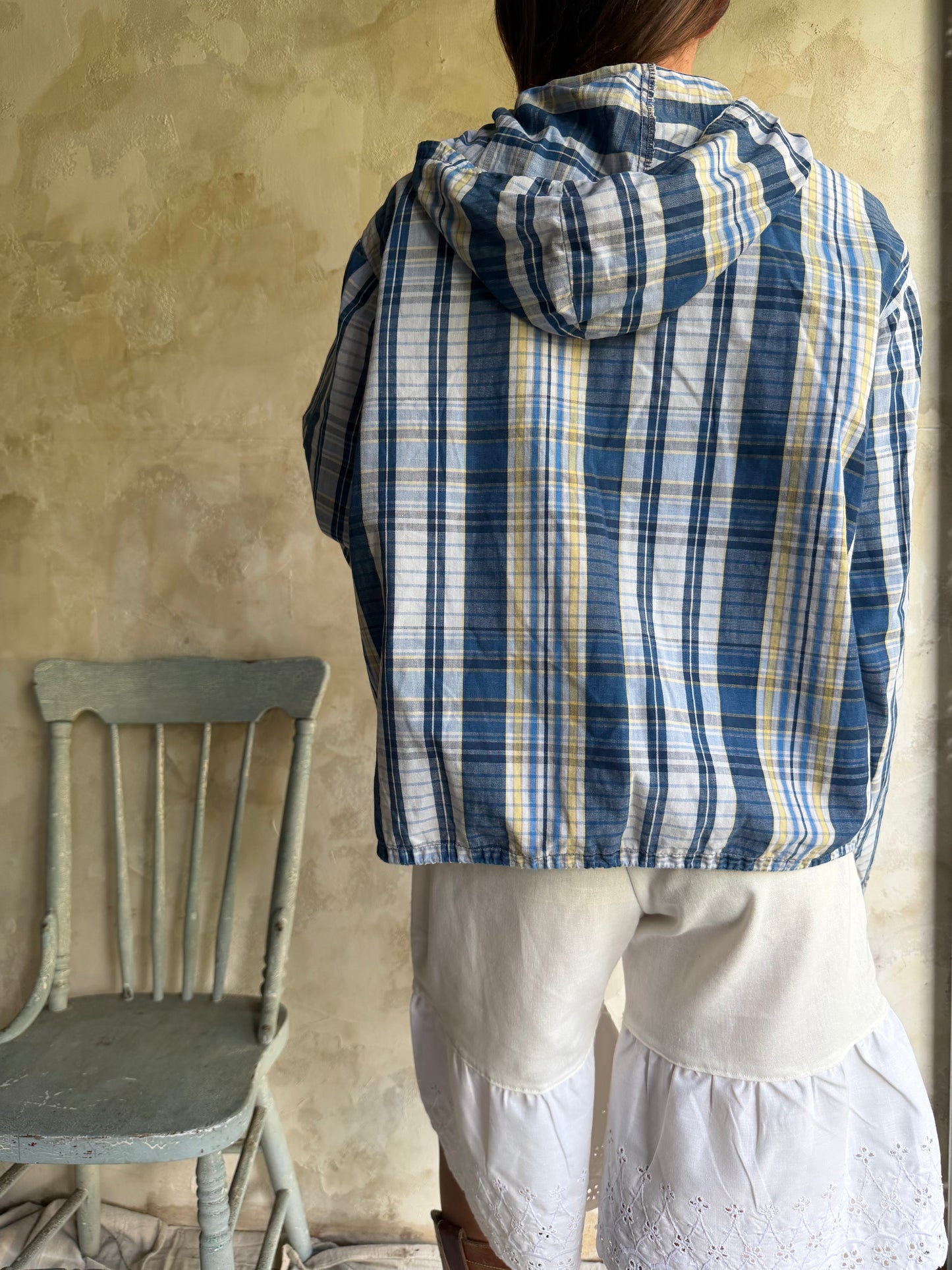 Plaid Zip Up Shacket