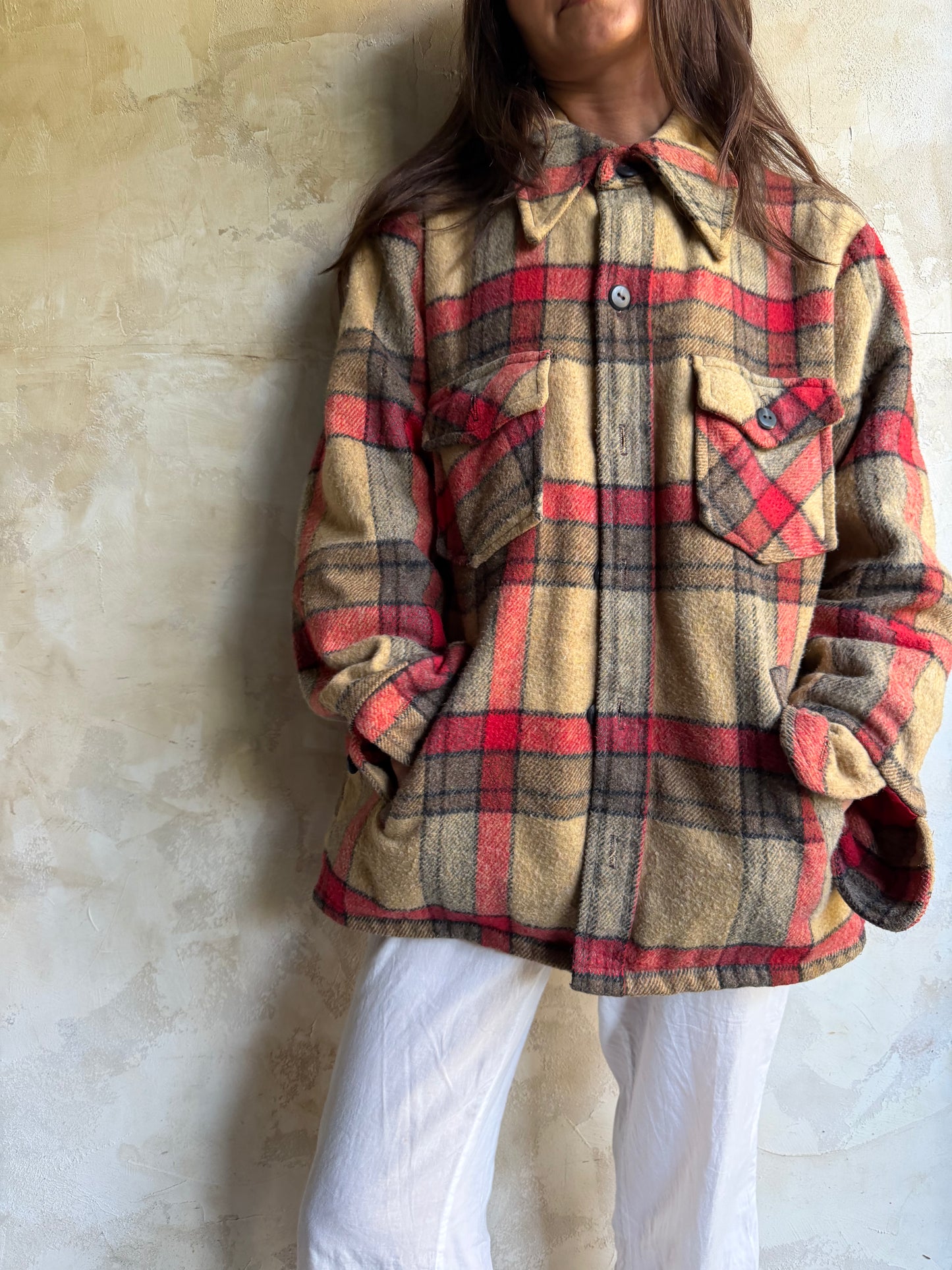 Plaid Wool Shacket