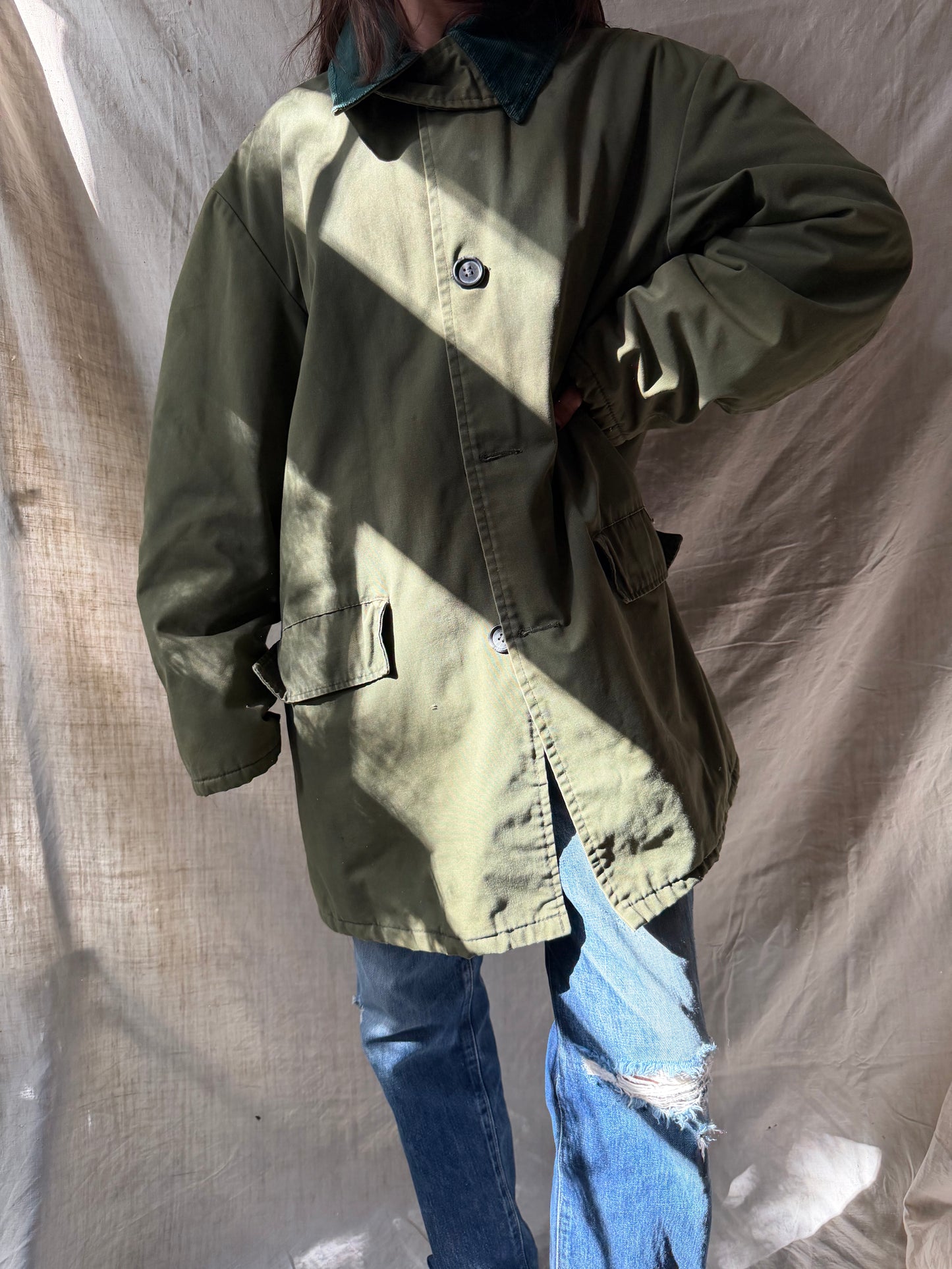 Military Green Barn Coat