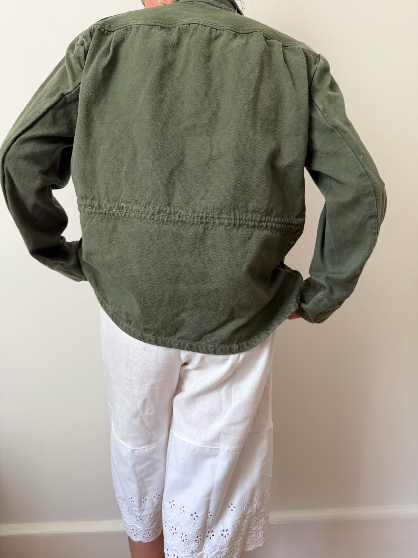 Pullover Green Military Shacket