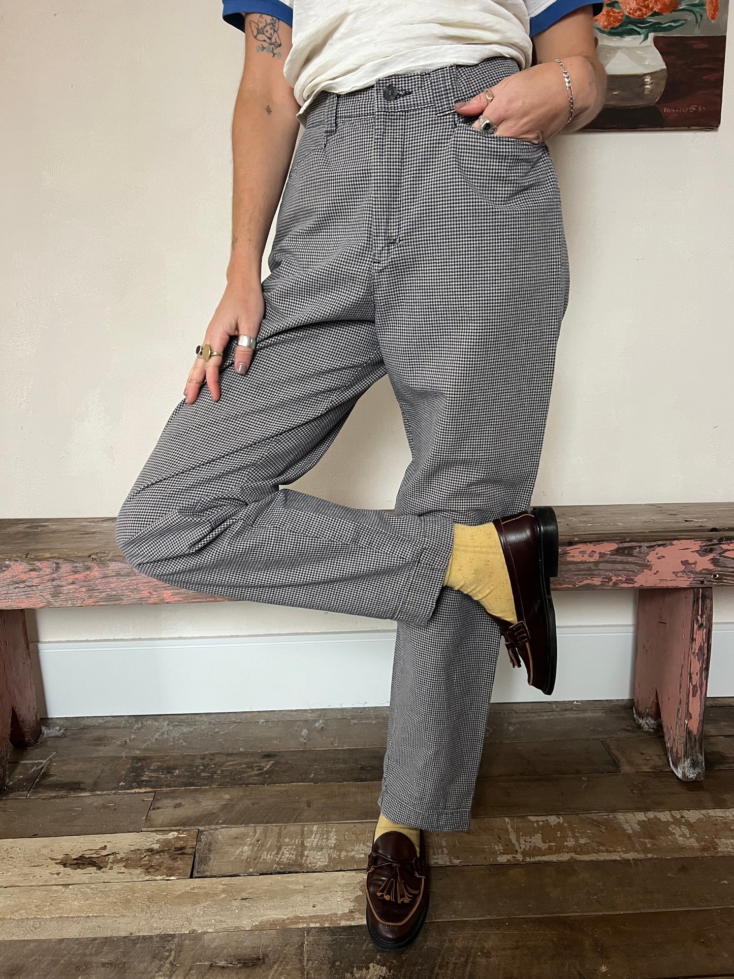 Lee Gingham Trousers