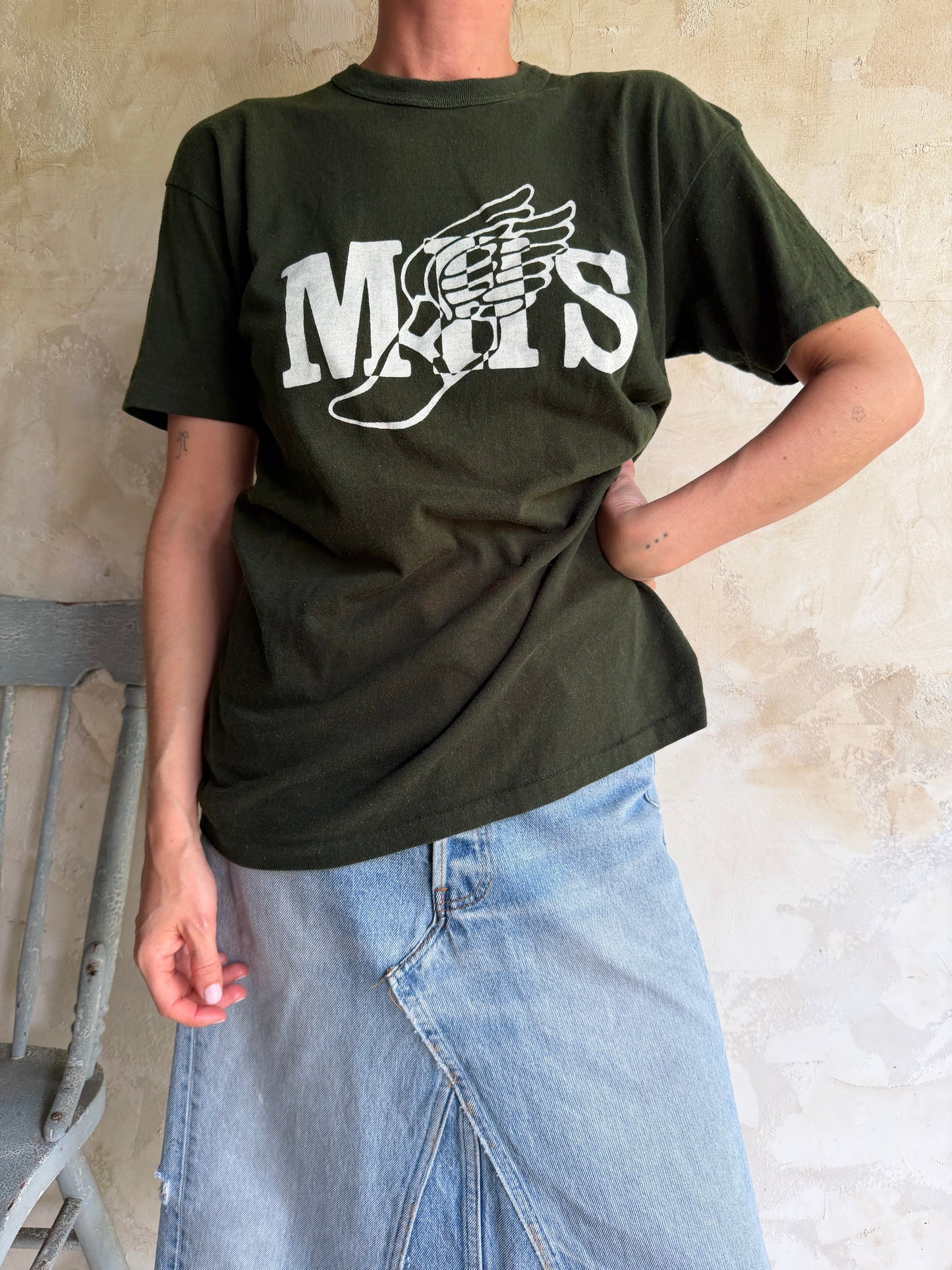 Dark Green MHS Track Tee