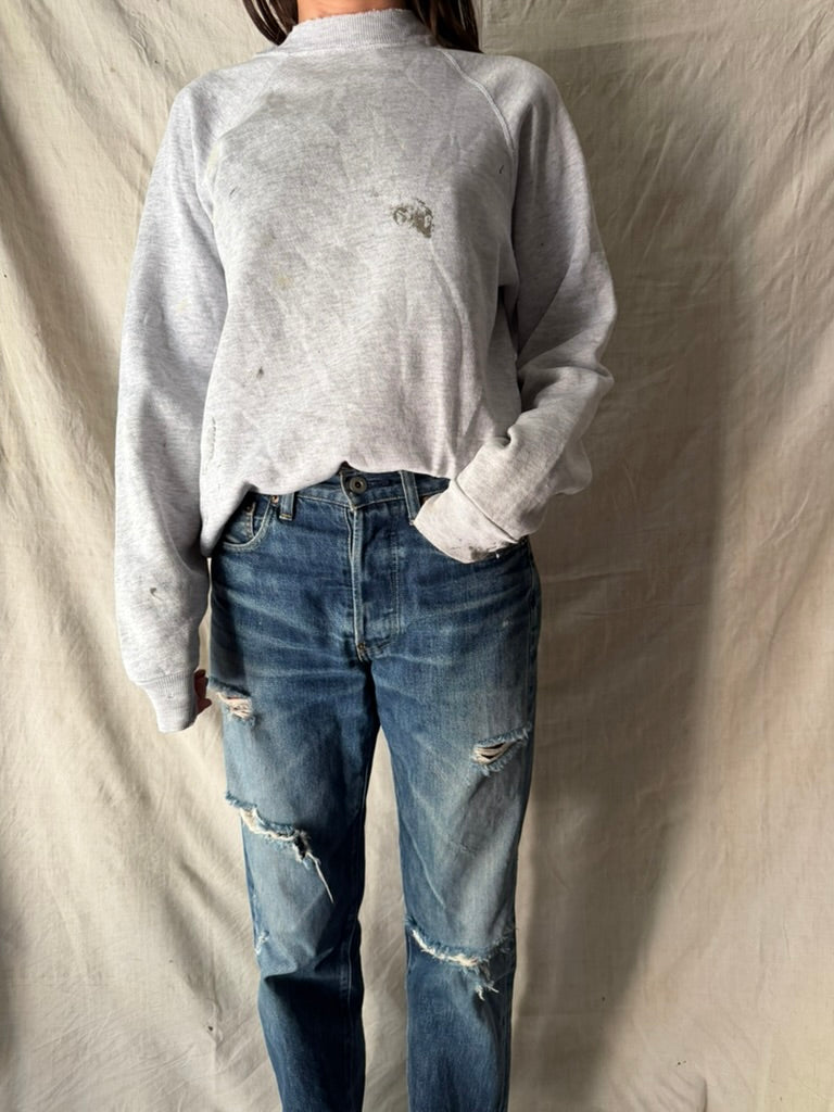 Light Grey Painters Crewneck