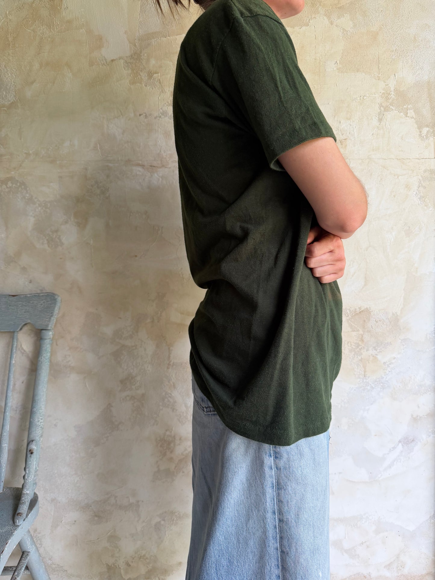 Dark Green MHS Track Tee