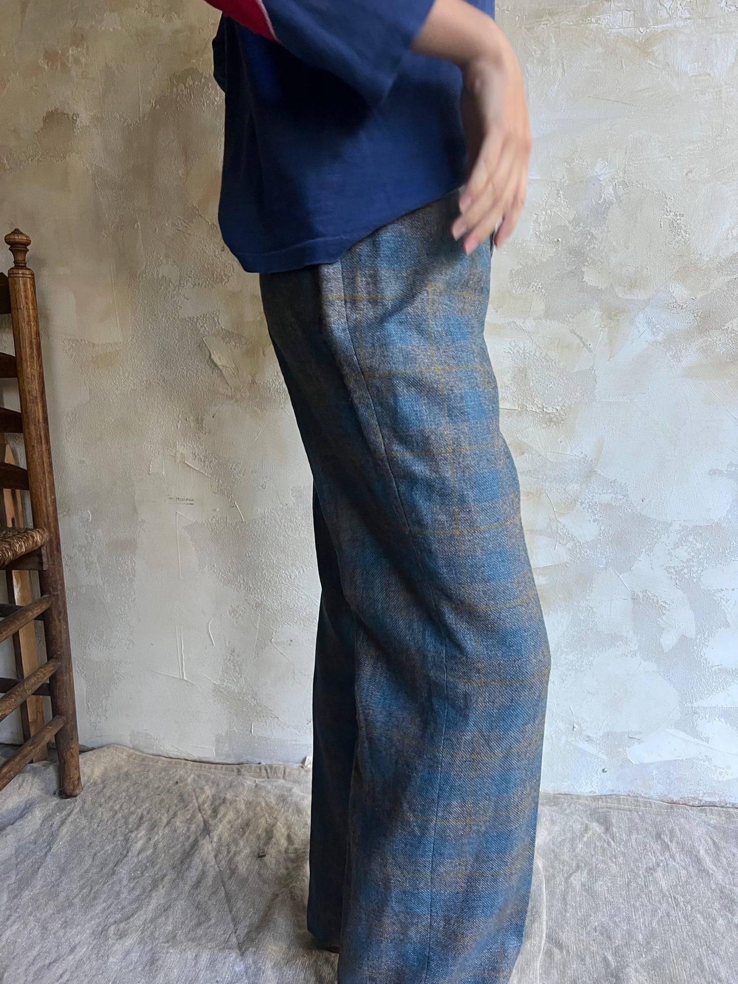 70s Plaid Trousers