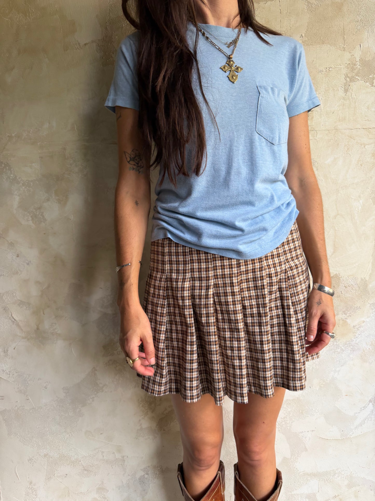 Baby Blue Thin Pocket Tee
