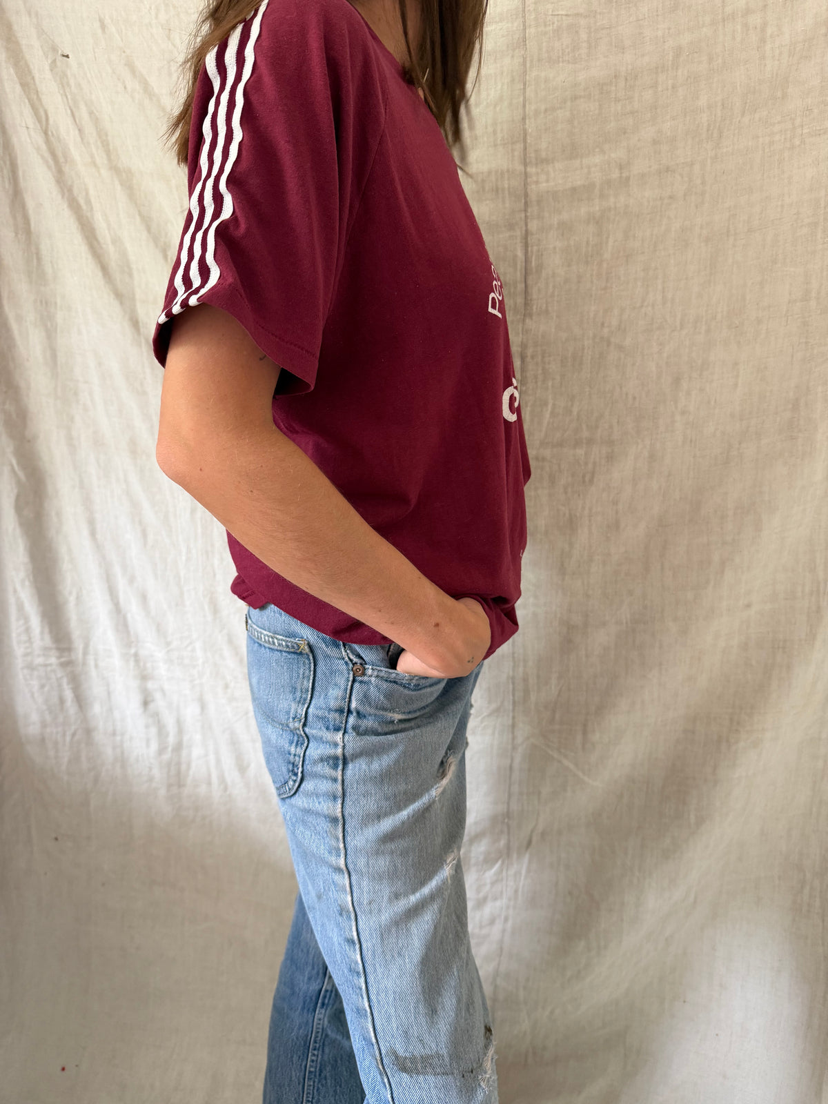 Maroon Varisty Tee