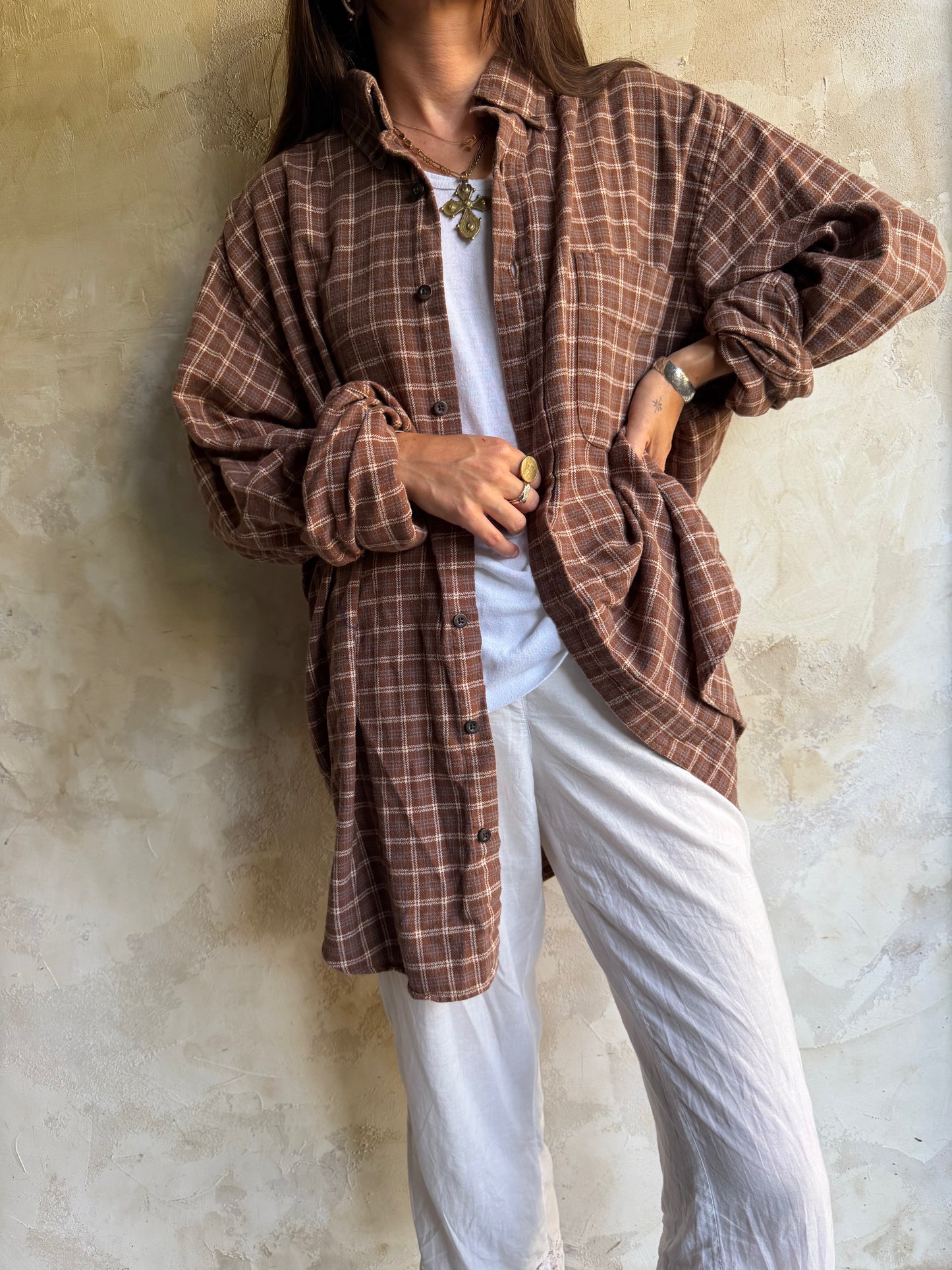 Brown Plaid Flannel